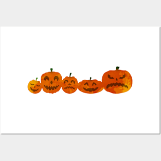 Pumpkins Inspired Silhouette Posters and Art